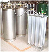 Cryogenic liquefied gas evaporator