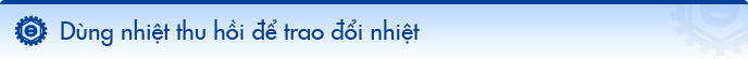 Dùng nhiệt thu hồi để trao đổi nhiệt